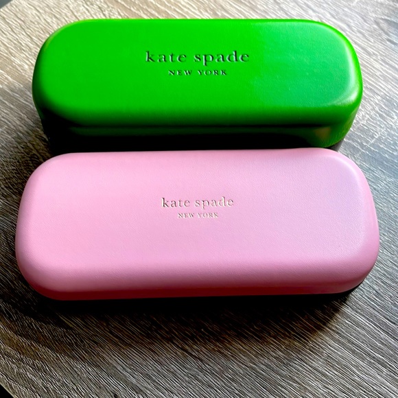 Authentic Kate Spade, New York, Sunglass and eyeglass cases with cleaning cloths - Picture 1 of 3